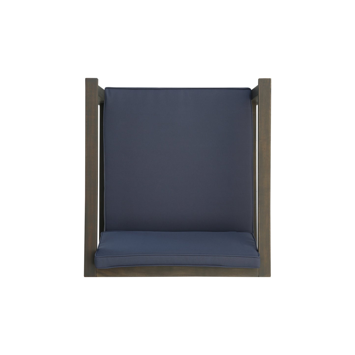 Newbury Outdoor Acacia Wood Club Chairs with Cushions (Set of 2) by Christopher Knight Home