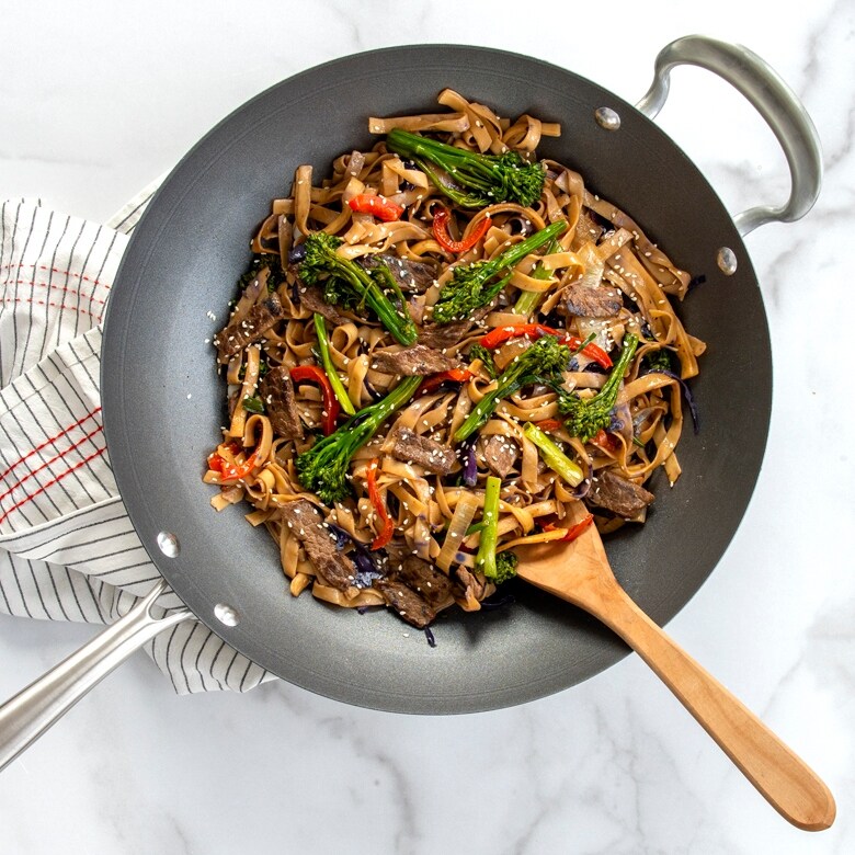 Nordic Ware Asian Spun Wok, 14, Metallic