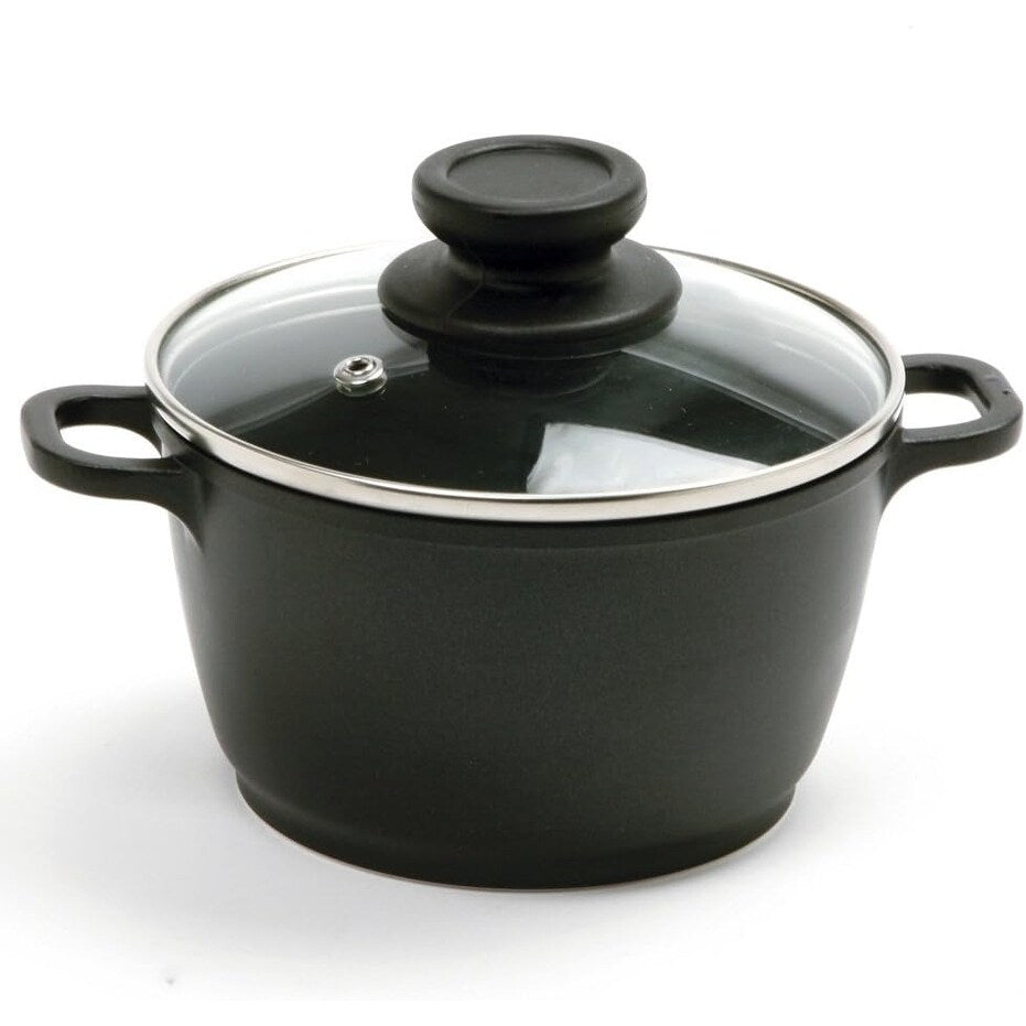 Norpro 1 Quart Nonstick Mini Pot with Vented Tempered Glass Lid