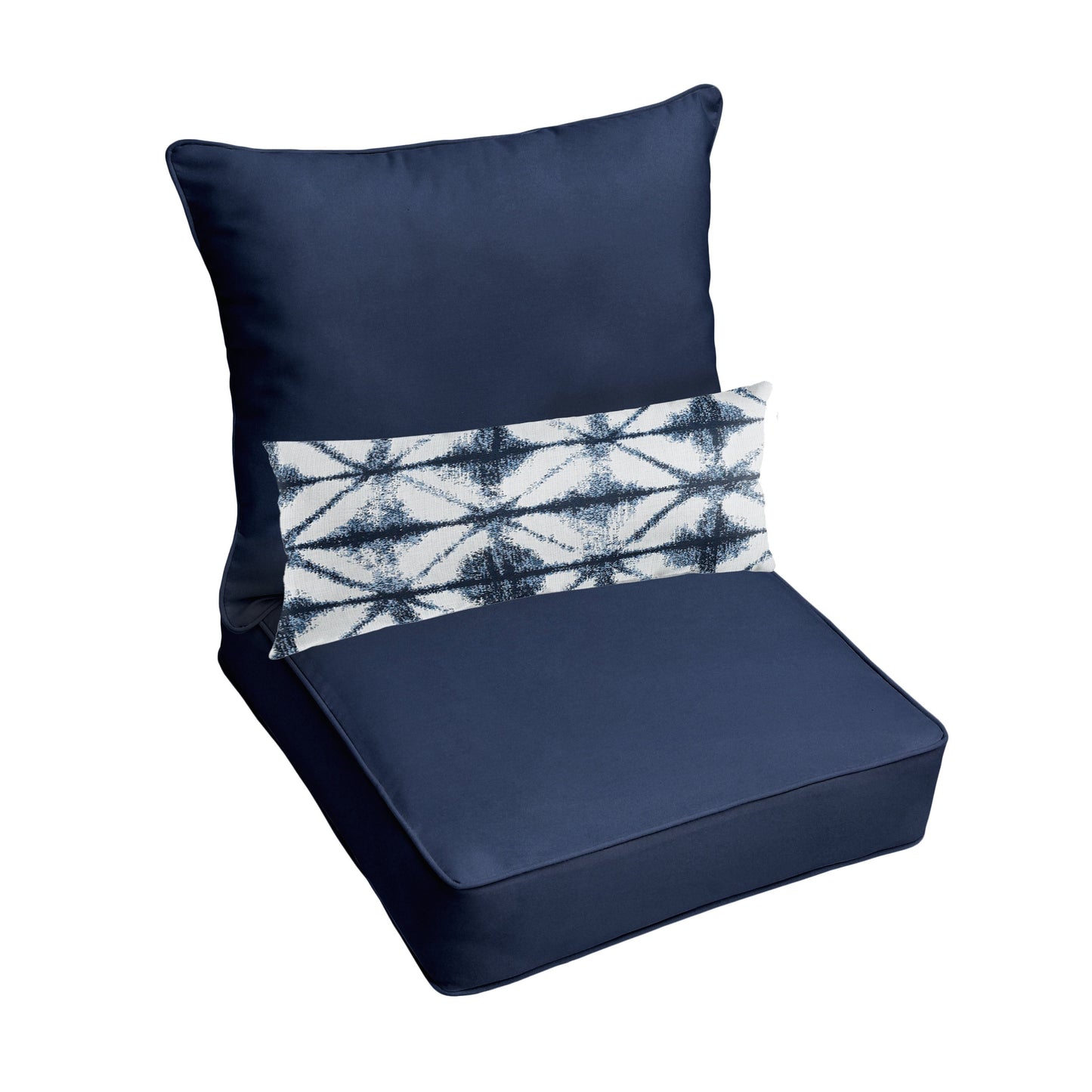 Oakley Sunbrella Solid Indoor/ Outdoor Corded Pillow and Chair Cushion Set