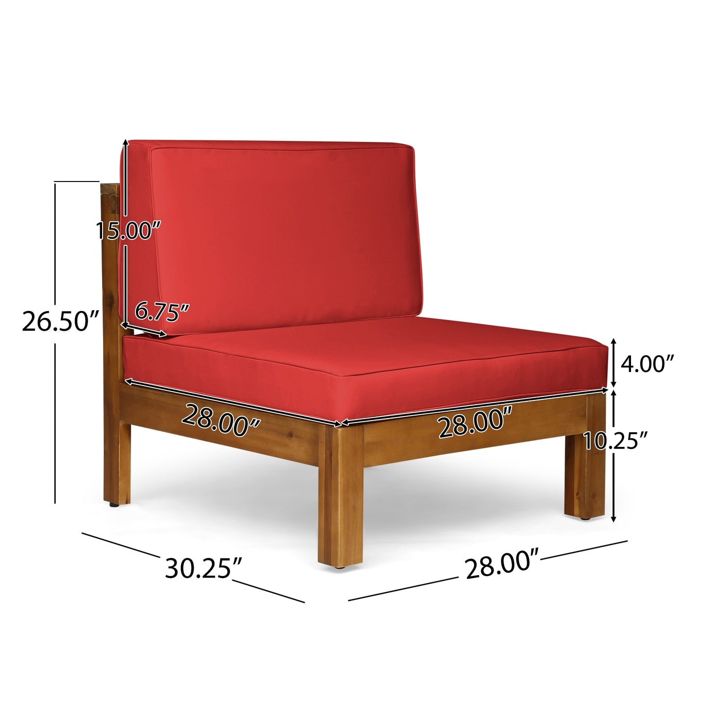 Oana Outdoor 12-Piece U-Shaped Acacia Wood Sectional Sofa Set by Christopher Knight Home