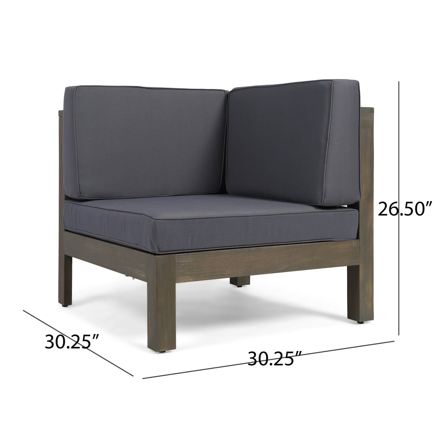 Oana Outdoor 12-Piece U-Shaped Acacia Wood Sectional Sofa Set by Christopher Knight Home
