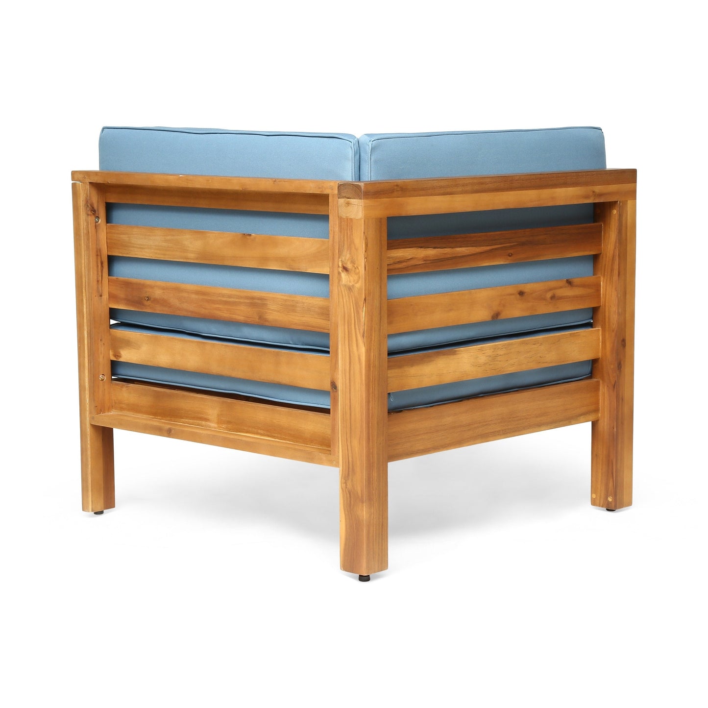 Oana Outdoor 9-Piece Acacia Wood Sectional Sofa Set with Coffee Table by Christopher Knight Home