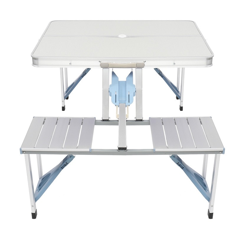 One Piece Folding Camping Table and Chair Aluminum Alloy