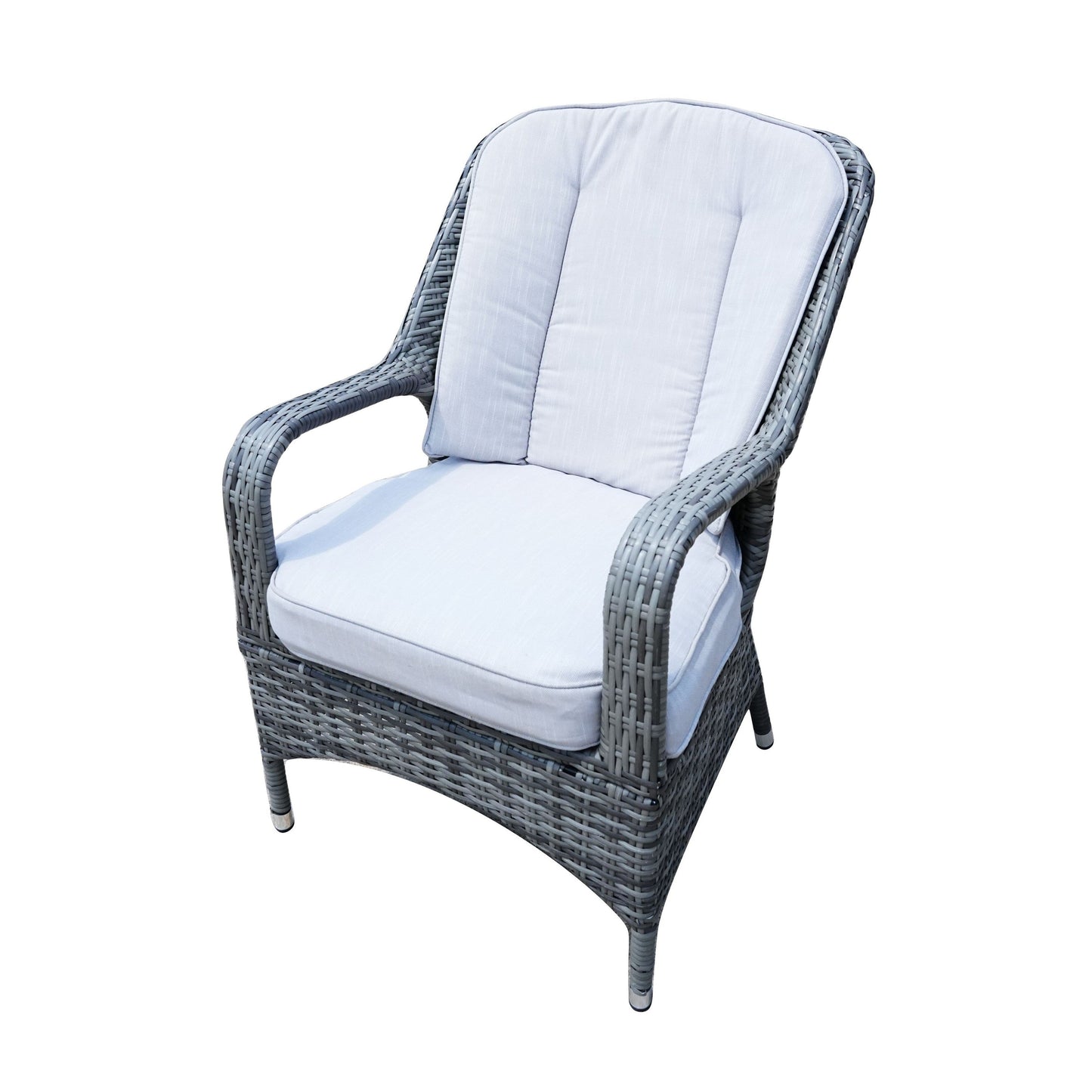 Outdoor Wicker Patio Rectangle Gas Fire Pit Table Set with 6 Chairs by Moda Furnishings (Including Rain Cover)