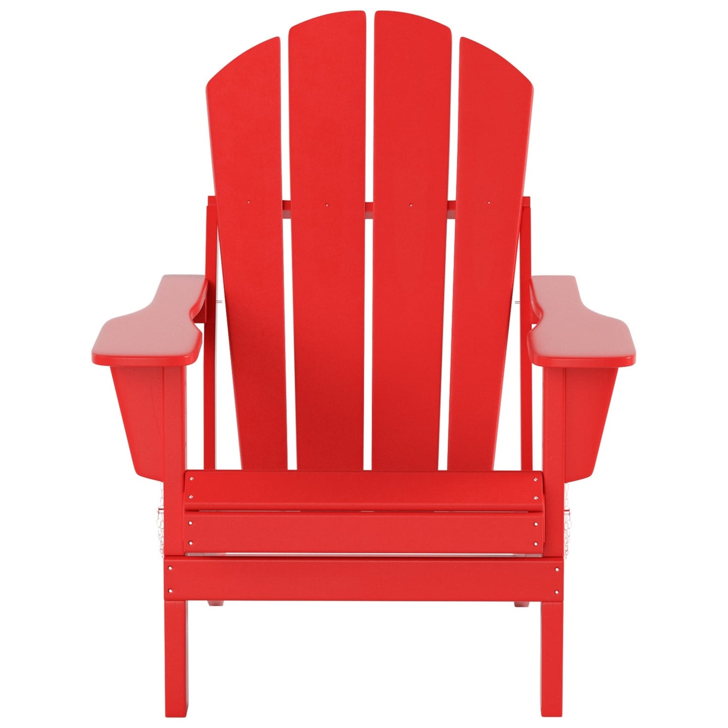 Polytrends Laguna Hdpe All Weather Outdoor Patio Foldable Adirondack Chair With Ottoman And Side Table (3-Piece Set)