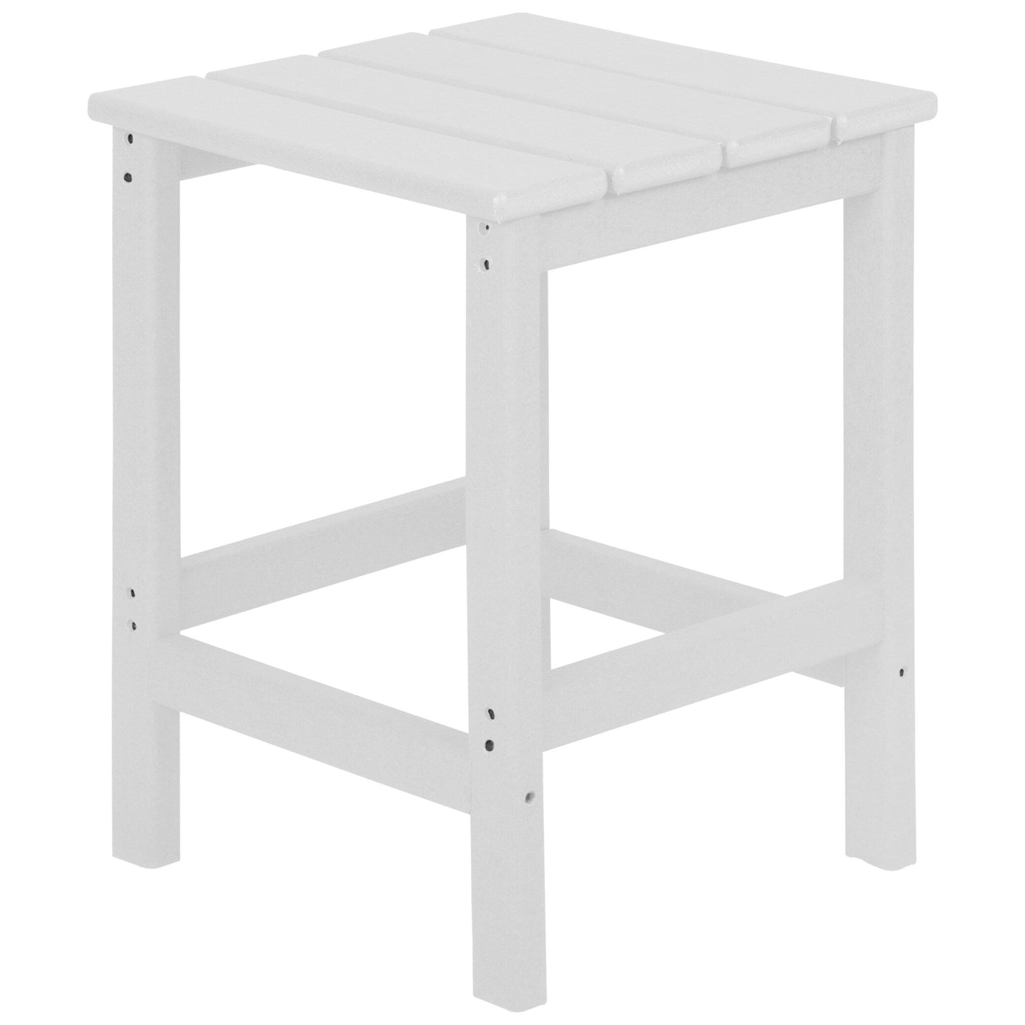 Polytrends Laguna Hdpe All Weather Outdoor Patio Foldable Adirondack Chair With Ottoman And Side Table (3-Piece Set)