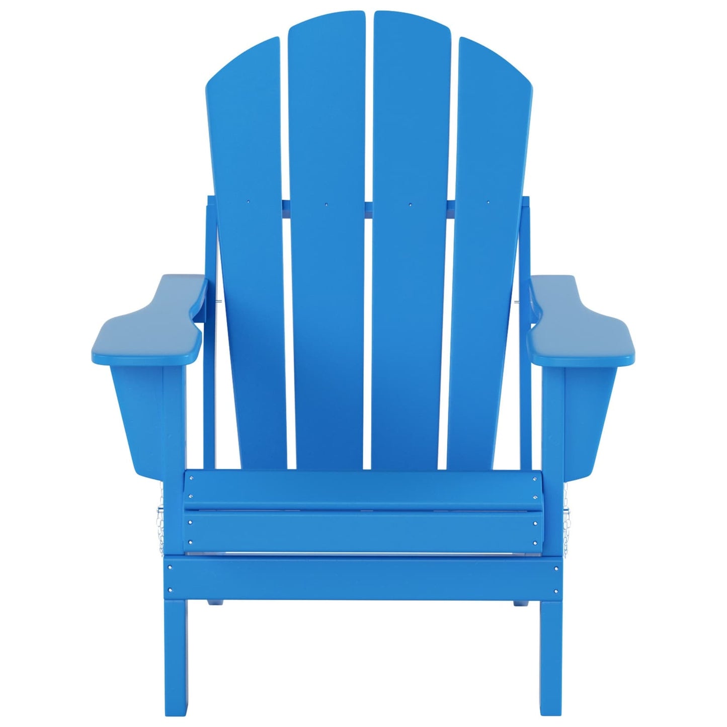 Polytrends Laguna Hdpe All Weather Outdoor Patio Foldable Adirondack Chair With Ottoman And Side Table (3-Piece Set)