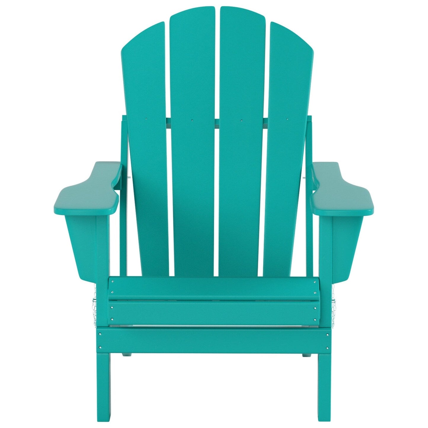 Polytrends Laguna Hdpe All Weather Outdoor Patio Foldable Adirondack Chair With Ottoman And Side Table (3-Piece Set)