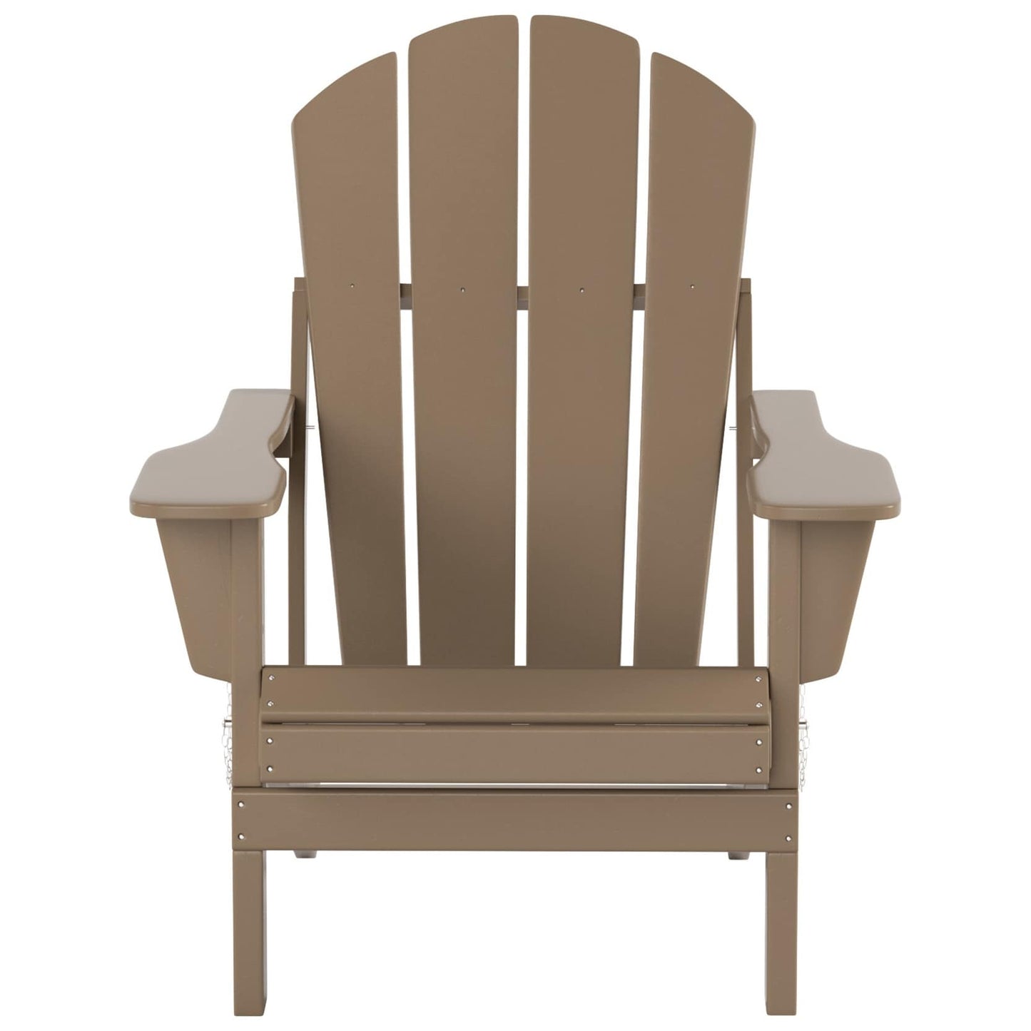 Polytrends Laguna Hdpe All Weather Outdoor Patio Foldable Adirondack Chair With Ottoman And Side Table (3-Piece Set)