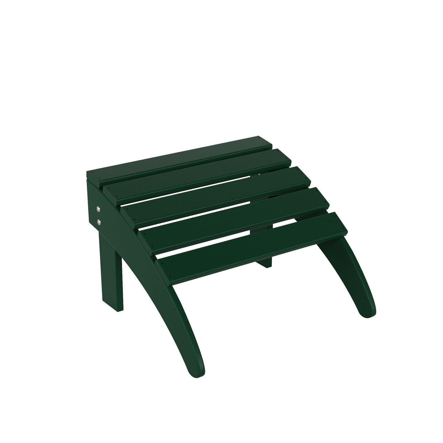 Polytrends Laguna Hdpe All Weather Outdoor Patio Foldable Adirondack Chair With Ottoman And Side Table (3-Piece Set)