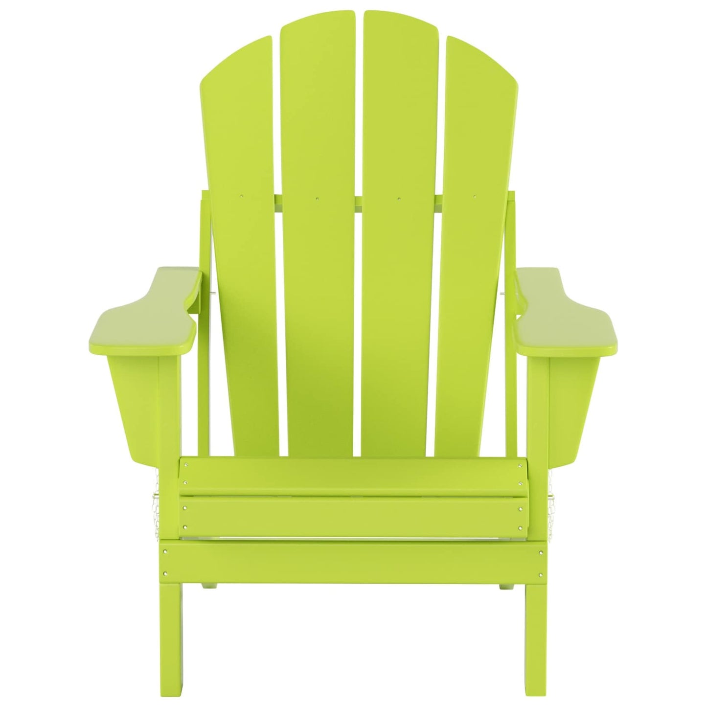 Polytrends Laguna Hdpe All Weather Outdoor Patio Foldable Adirondack Chair With Ottoman And Side Table (3-Piece Set)