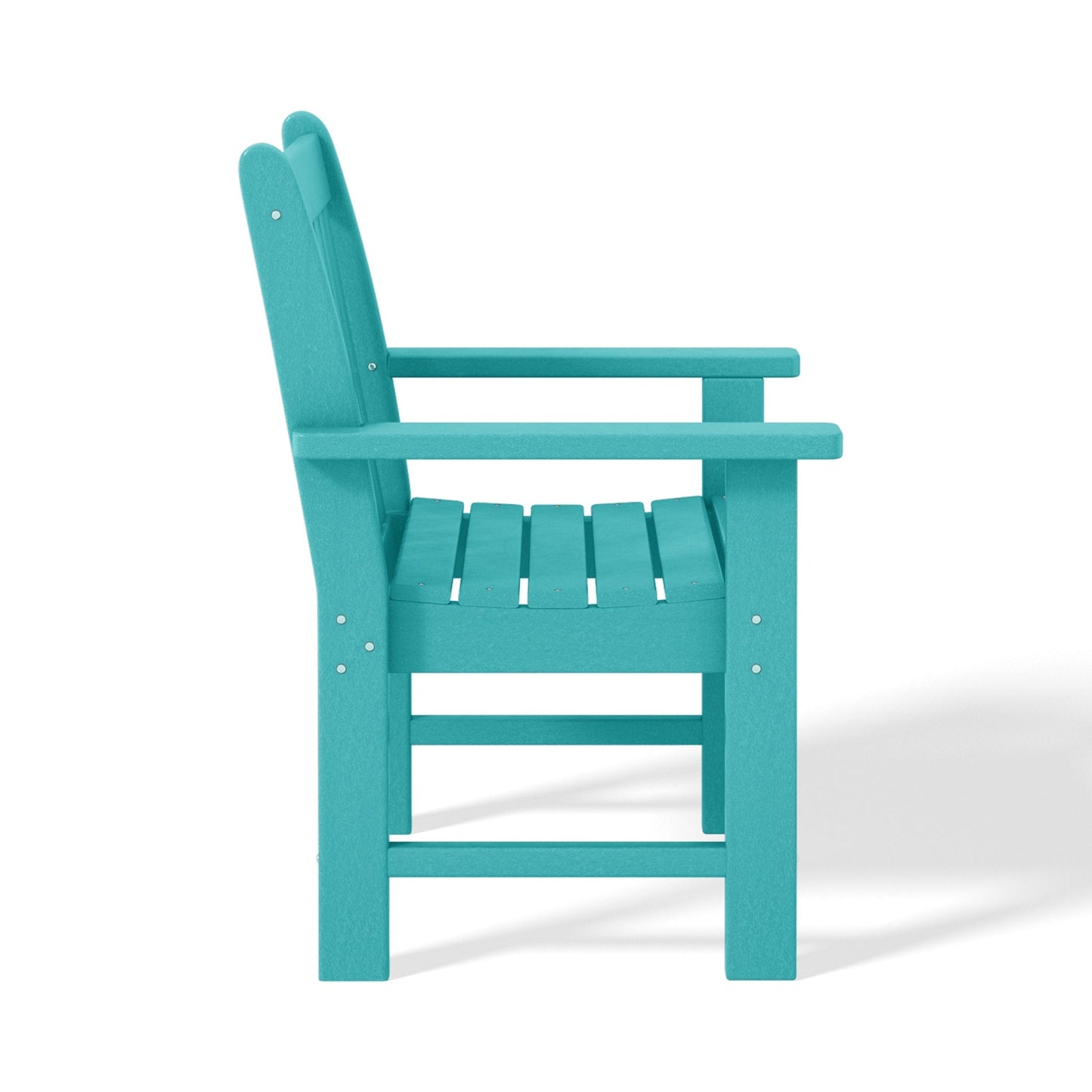 Polytrends Laguna 6-Piece Outdoor Patio Rectangle Table Garden Arm Chair Dining Set With Bench