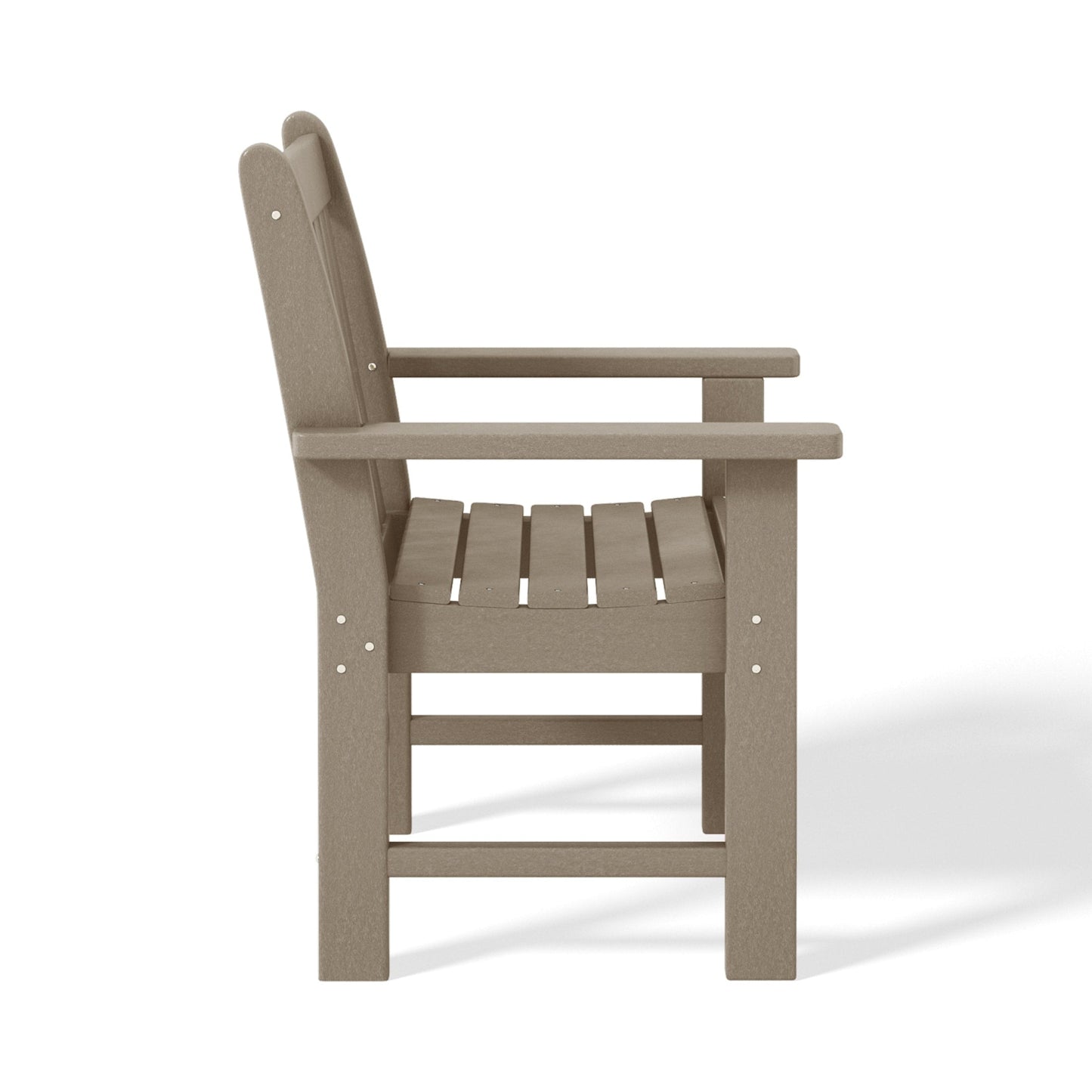 Polytrends Laguna 6-Piece Outdoor Patio Rectangle Table Garden Arm Chair Dining Set With Bench