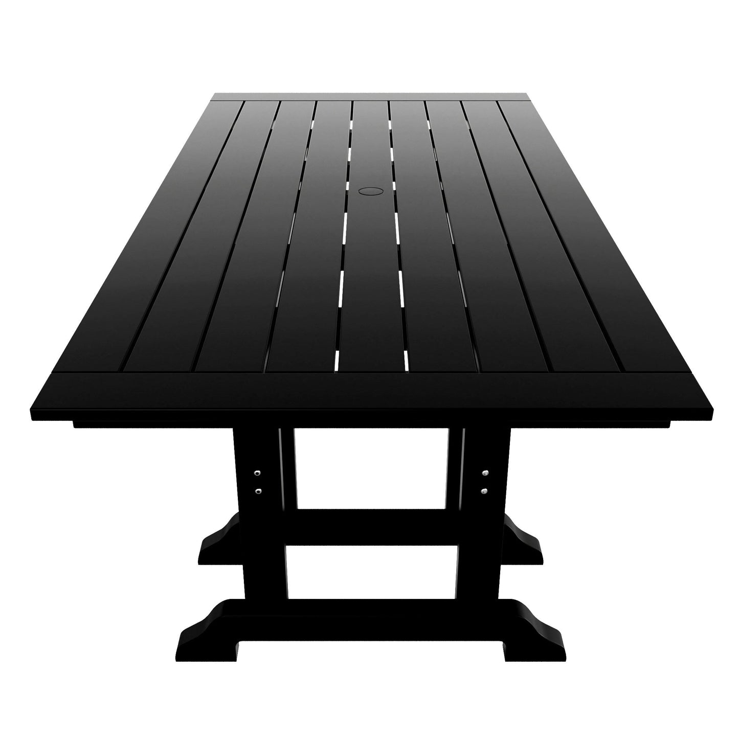 Polytrends Laguna 6-Piece Outdoor Patio Rectangle Table Garden Arm Chair Dining Set With Bench