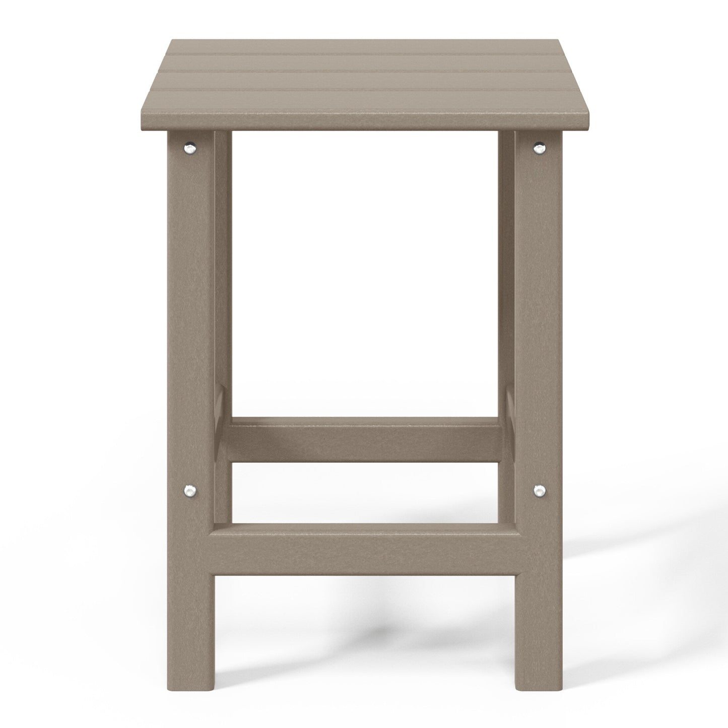 Polytrends Laguna Hdpe All Weather Outdoor Patio Square Side Table
