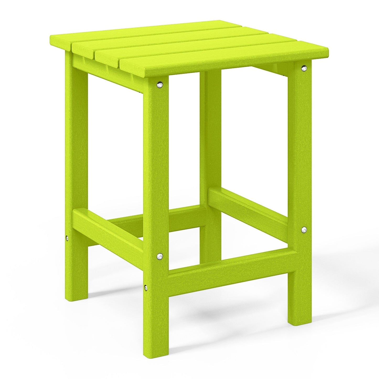Polytrends Laguna Hdpe All Weather Outdoor Patio Square Side Table