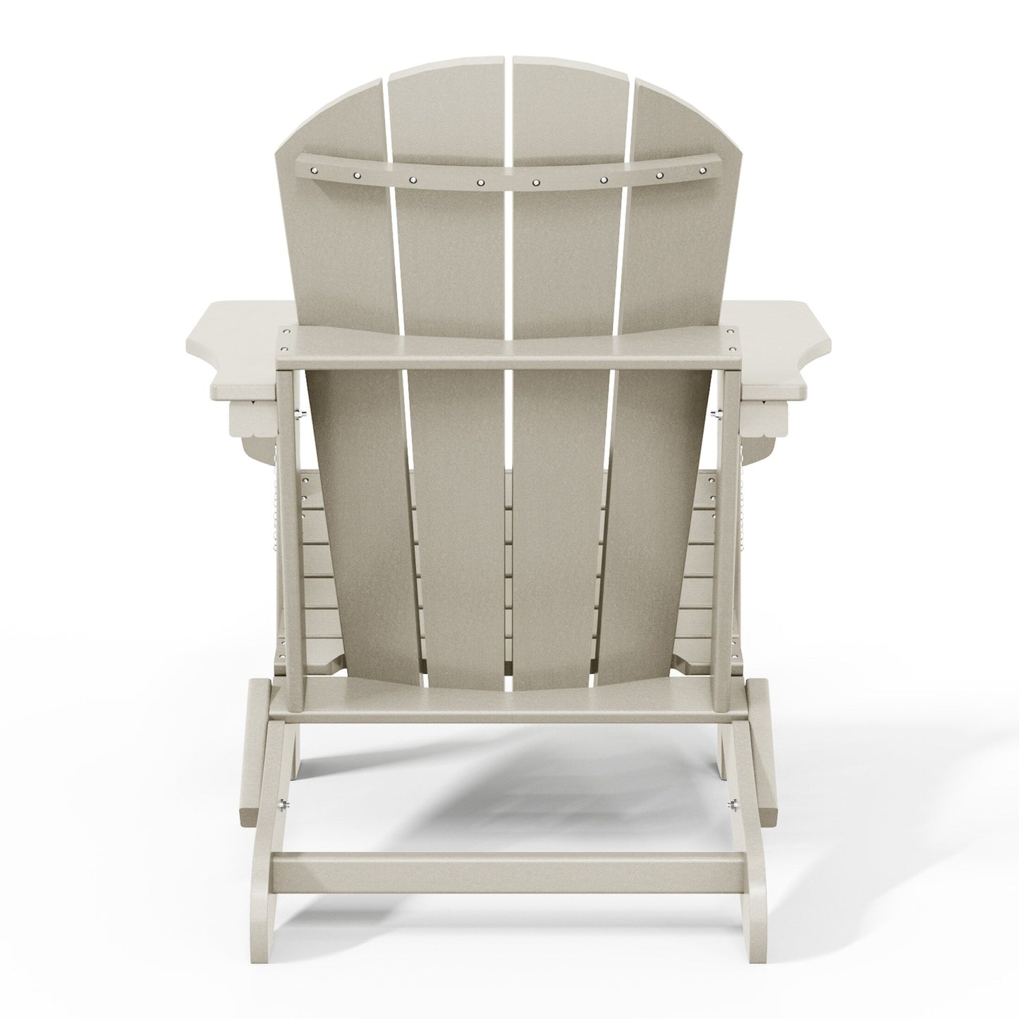 Polytrends Laguna Weather Resistant Outdoor Patio Folding Adirondack Chairs (Set of 4)