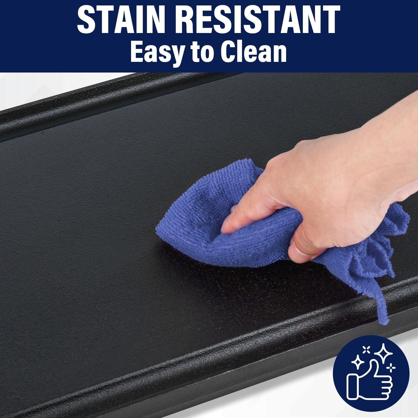 20 Preseasoned Cast Iron Reversible Griddle Plate Pan - 20 Inch