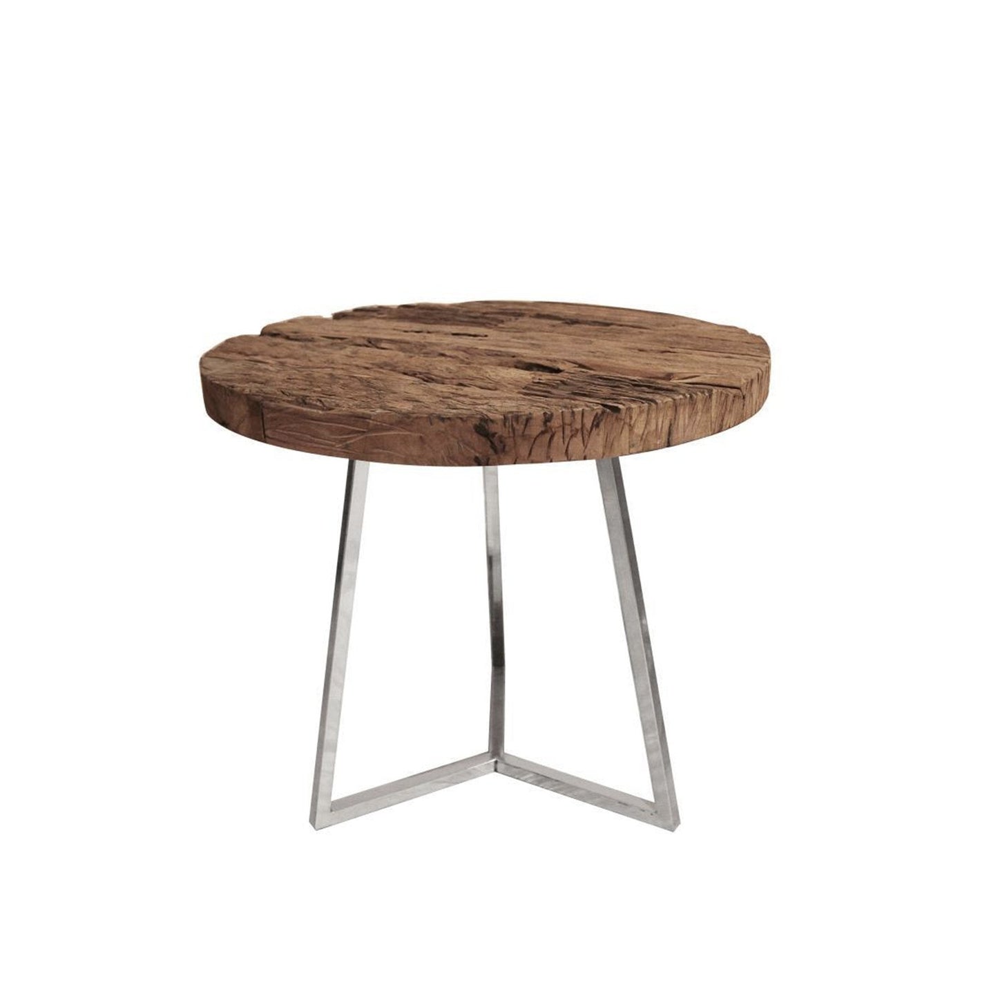 Table d'appoint ronde rustique