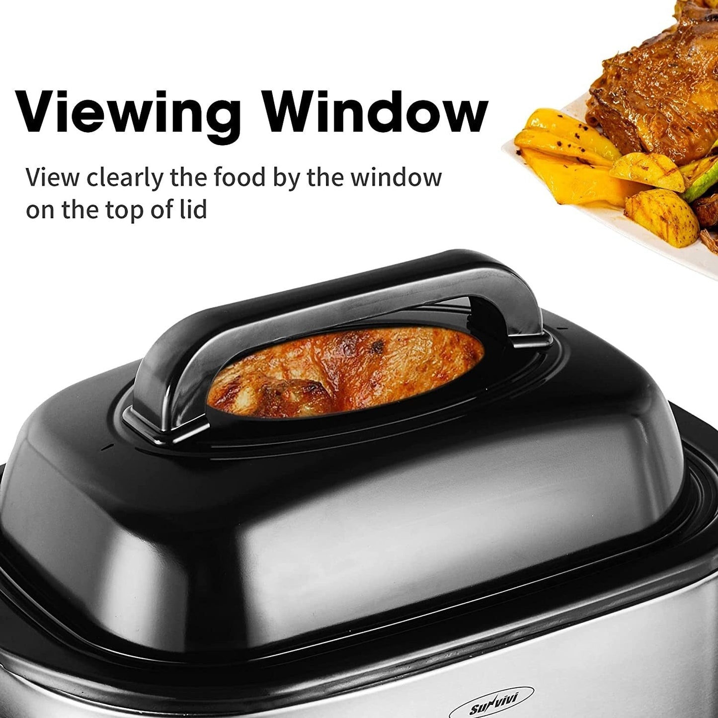 Royalcraft Roaster Oven with Removable Pan