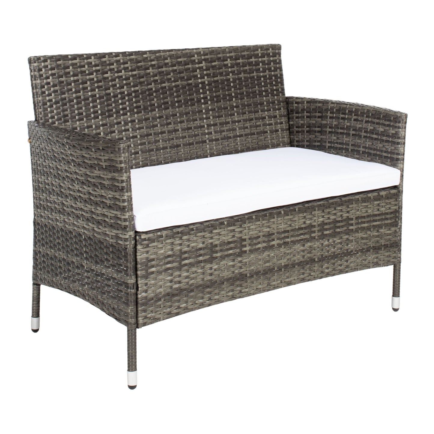 SAFAVIEH Outdoor Bandele 4-Piece Conversation Patio Set - 41W x 23D x 31H