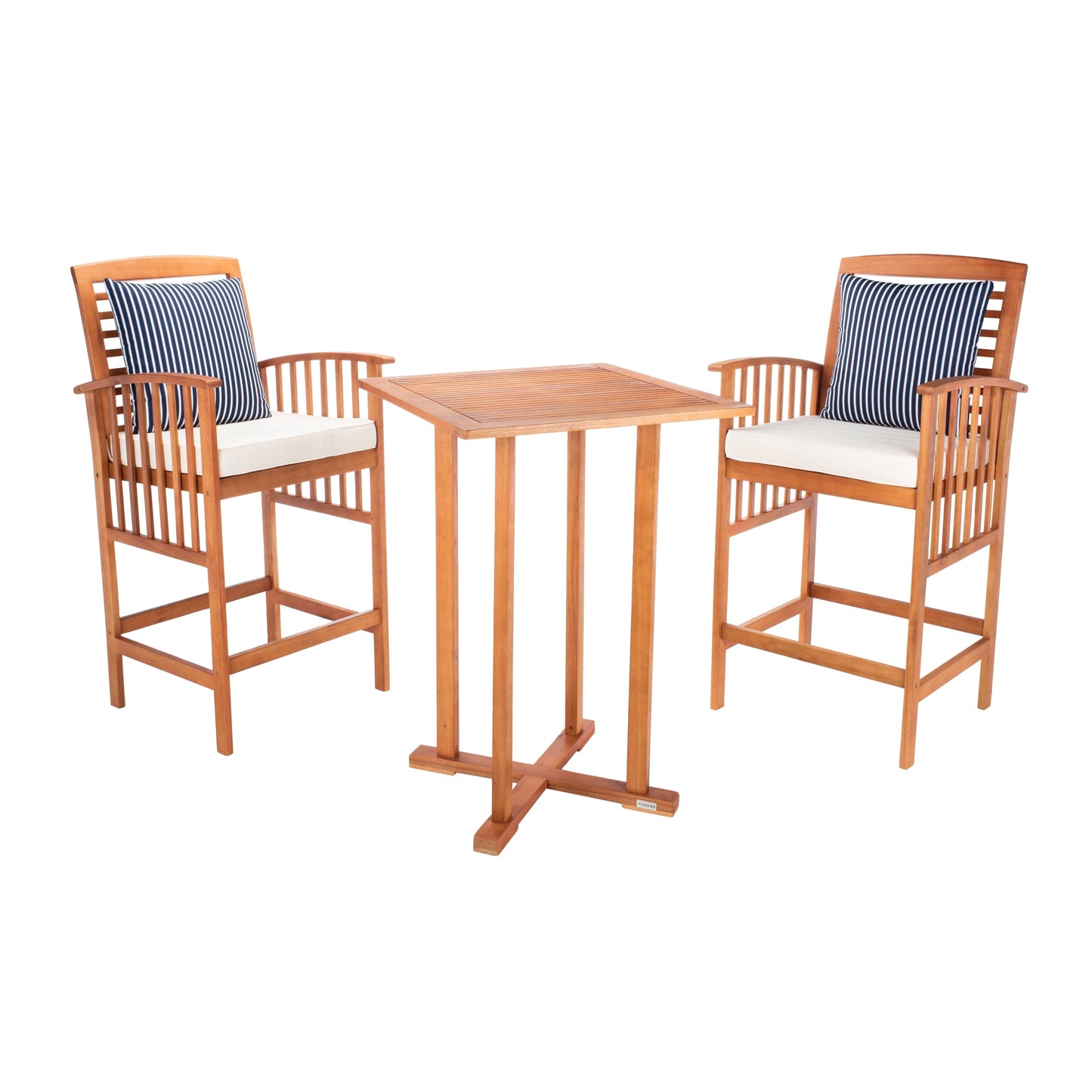 SAFAVIEH Outdoor Living Pate 3-piece Bar Bistro Set - 25W x 26D x 50H