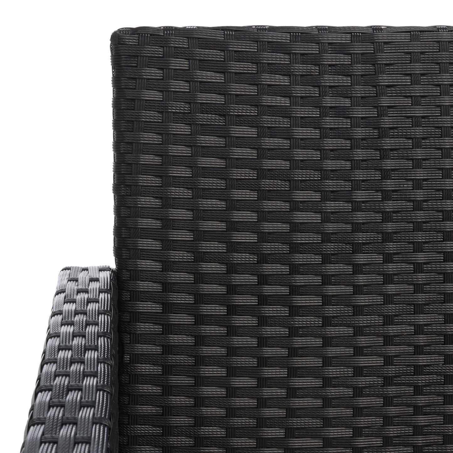 SAFAVIEH Outdoor Zsolt Wicker/ Steel 4-Piece Patio Conversation Set - 42W x 31D x 21H