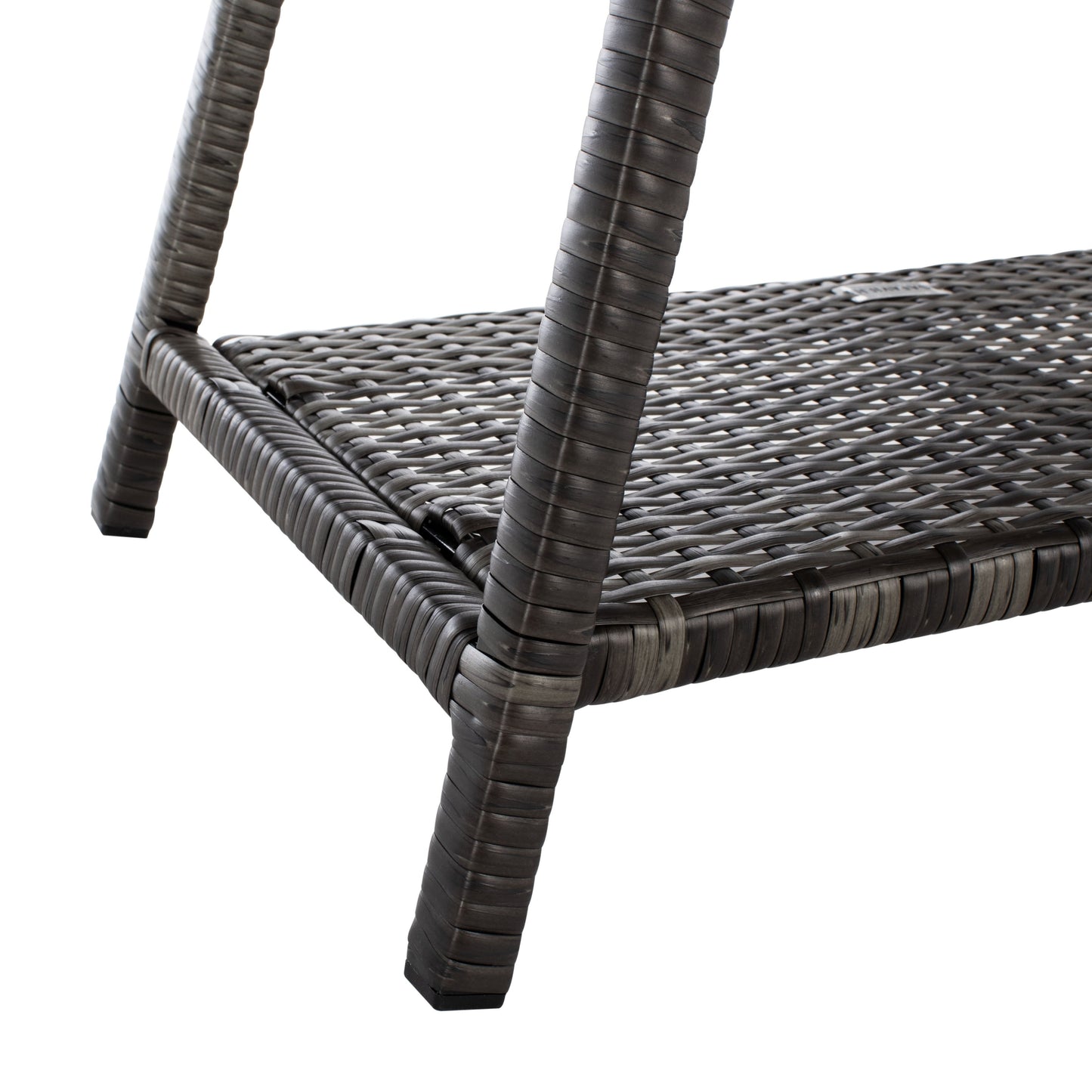 SAFAVIEH Outdoor Zsolt Wicker/ Steel 4-Piece Patio Conversation Set - 42W x 31D x 21H