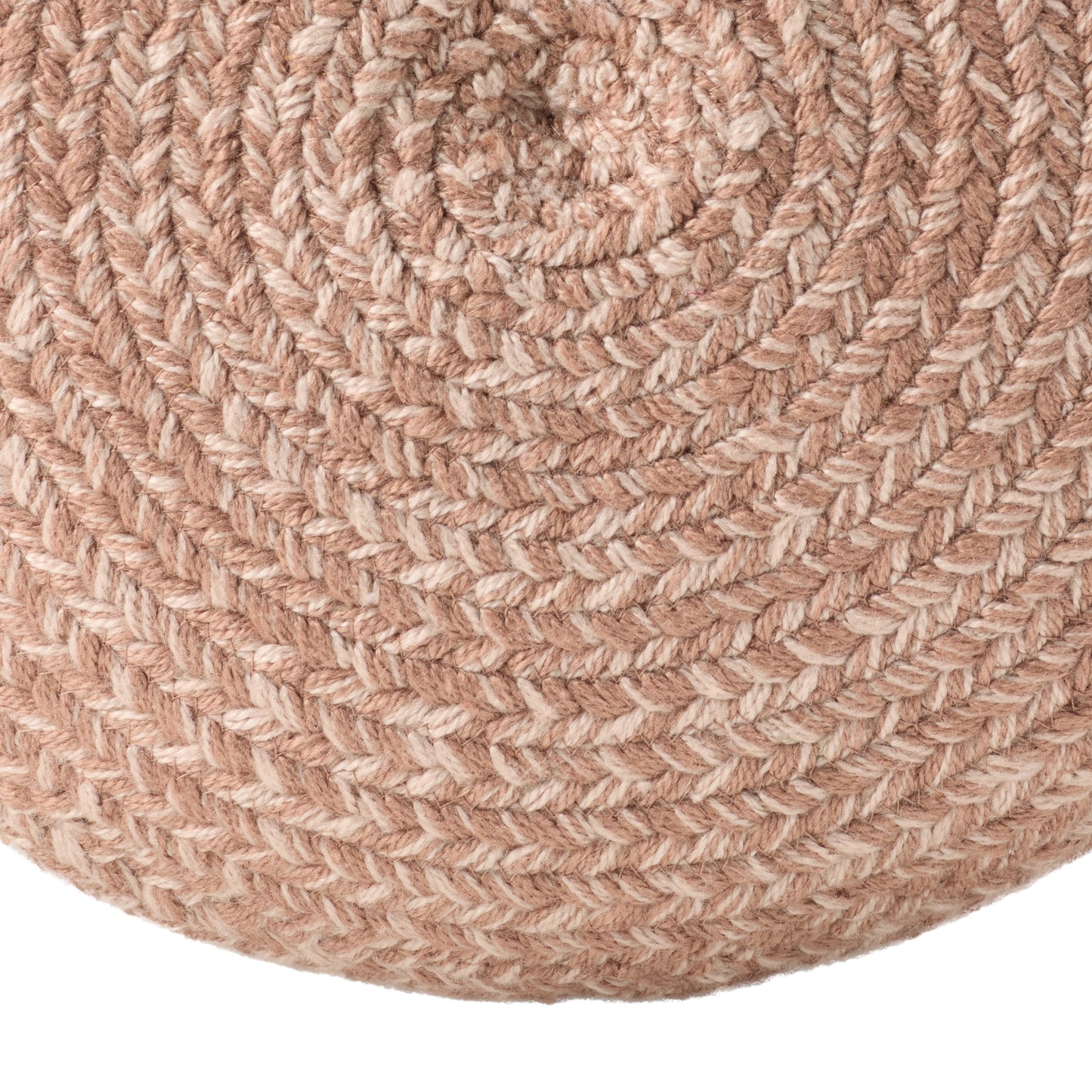 Jaipur Living Saba Solar Round Indoor/Outdoor Polyester Pouf Ottoman/Foot Stool - 18X18X12