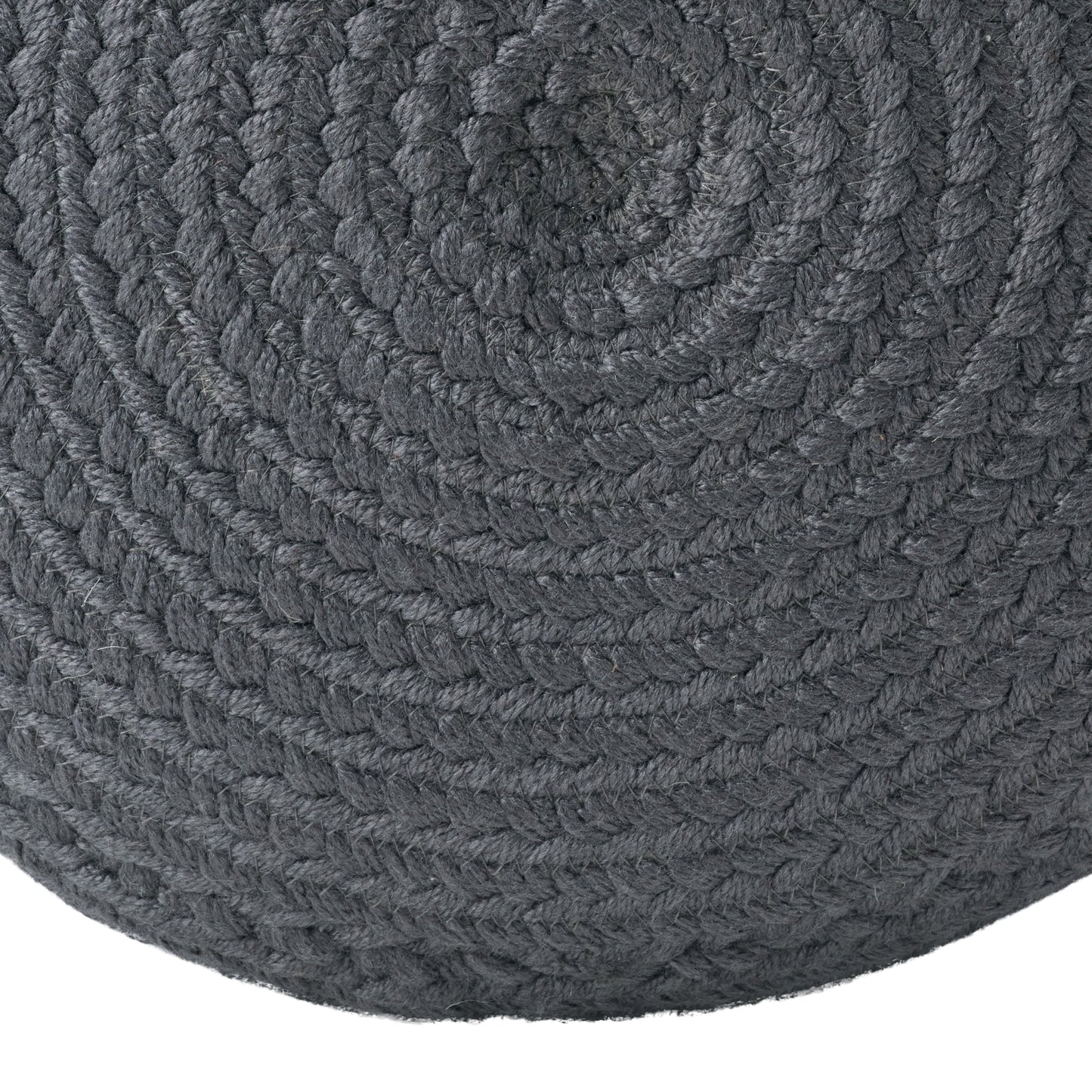 Jaipur Living Saba Solar Round Indoor/Outdoor Polyester Pouf Ottoman/Foot Stool - 18X18X12