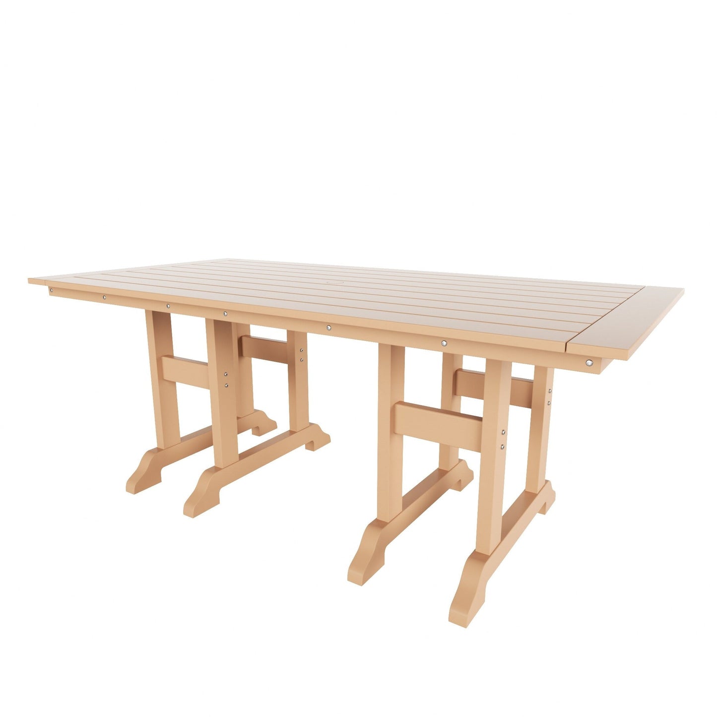 Polytrends Altura 6-Piece Rectangular Poly Eco-Friendly All Weather Outdoor Dining Set with Bench