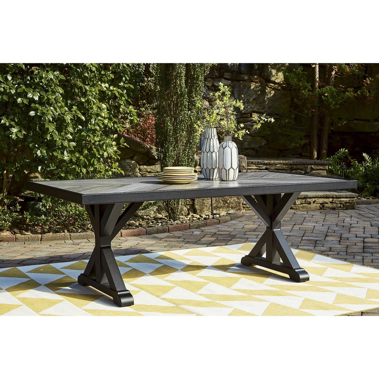 Signature Design by Ashley Beachcroft Brown/Beige 6-Piece Outdoor Seating Package