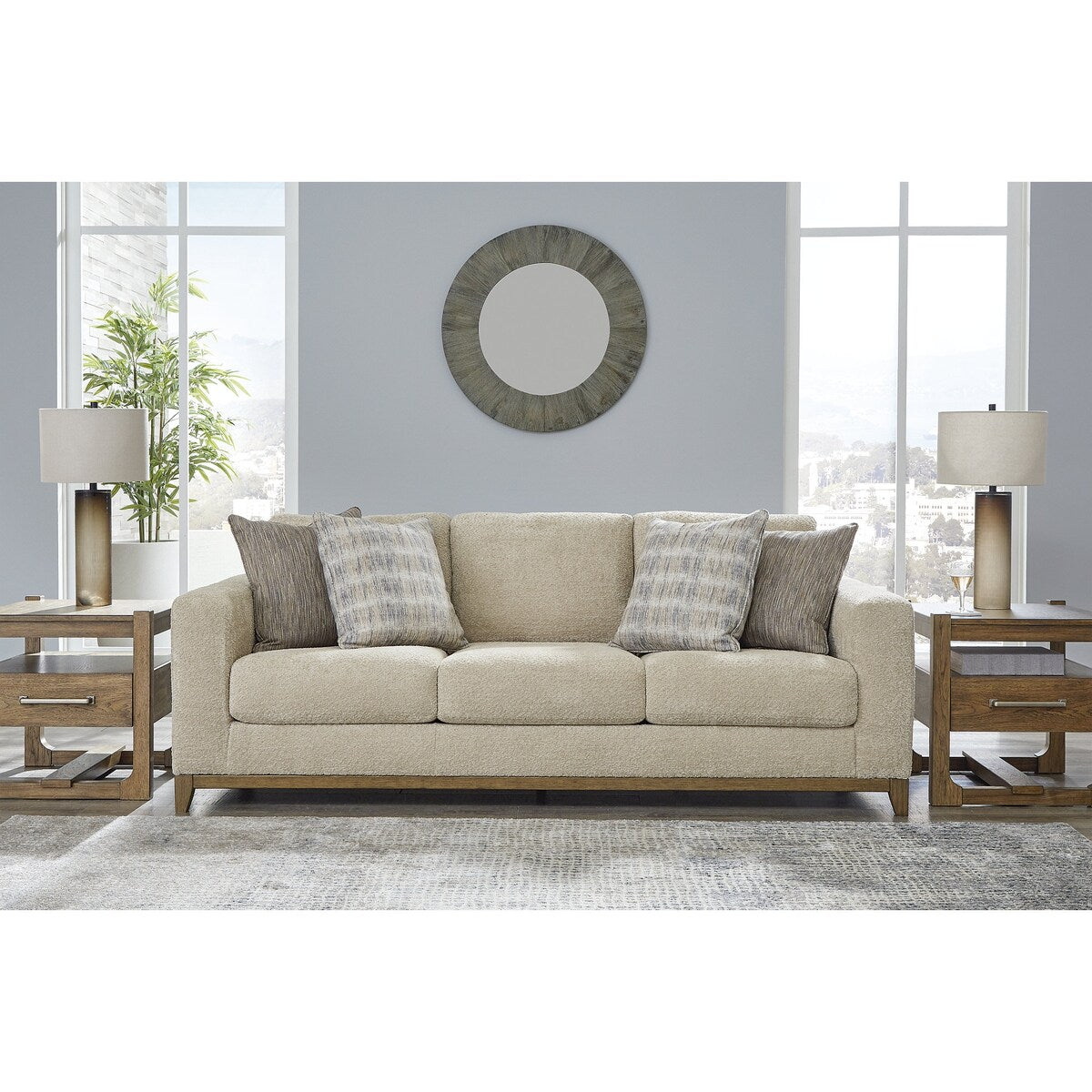 Signature Design by Ashley Parklynn Desert Sofa - 93W x 40D x 38H