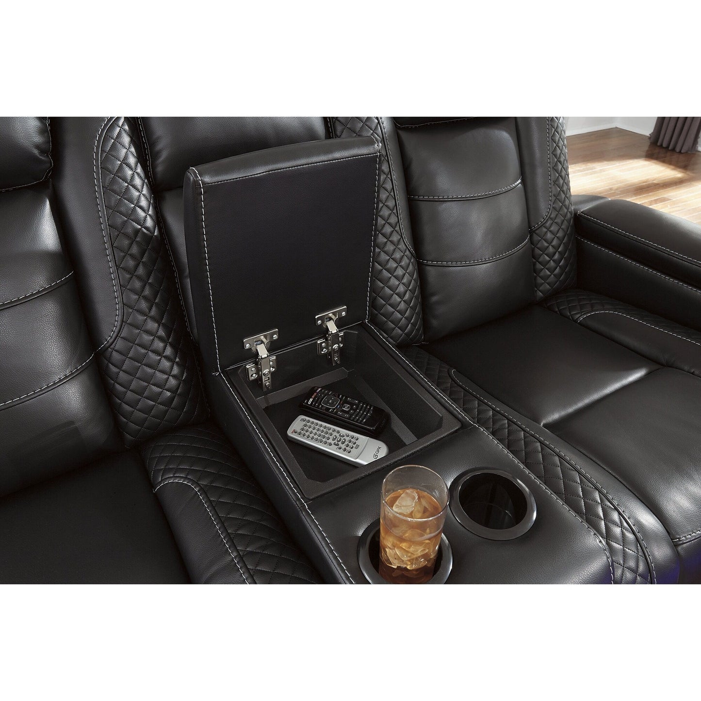 Signature Design by Ashley Party Time Black Power Recliner