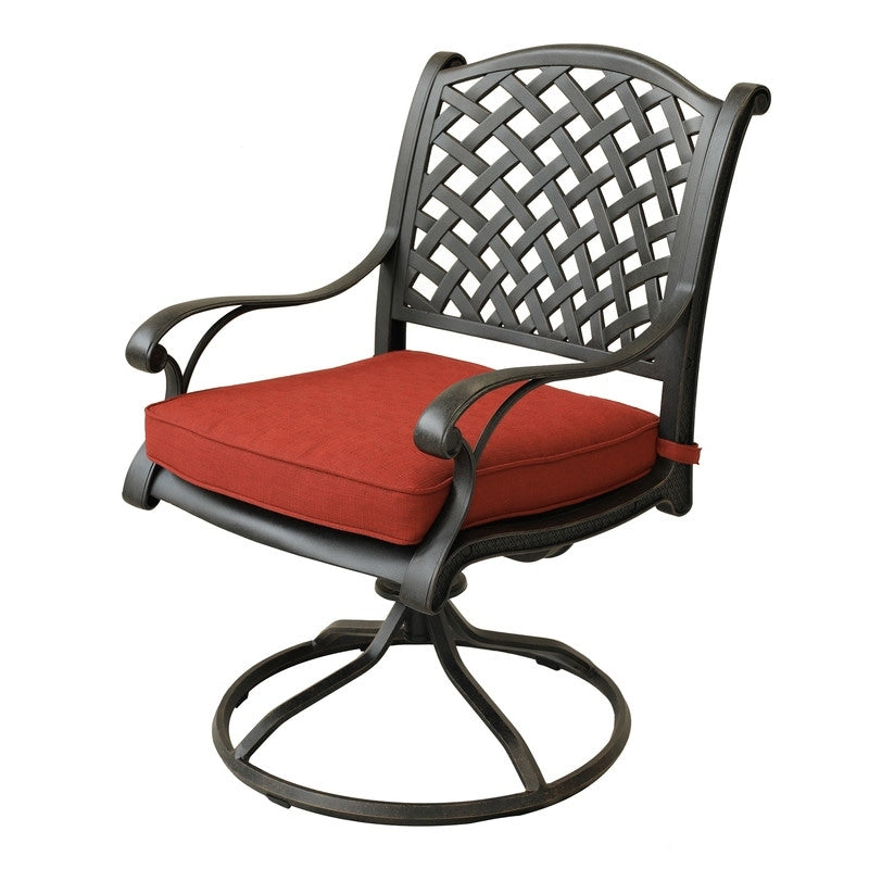 South Ponto 5-piece Aged Bronze Aluminum Round Dining Set with Swivel Chairs by Havenside Home