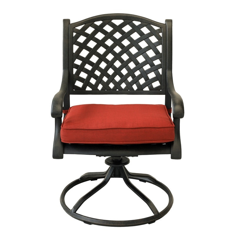 South Ponto 5-piece Aged Bronze Aluminum Round Dining Set with Swivel Chairs by Havenside Home