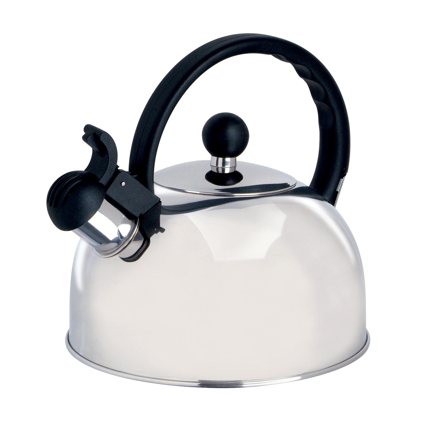 Gibson Springberry 2.25 Quart Whistling Stove Top Kettle Stainless Steel with Nylon Grip Handle - 2.25 Qt.