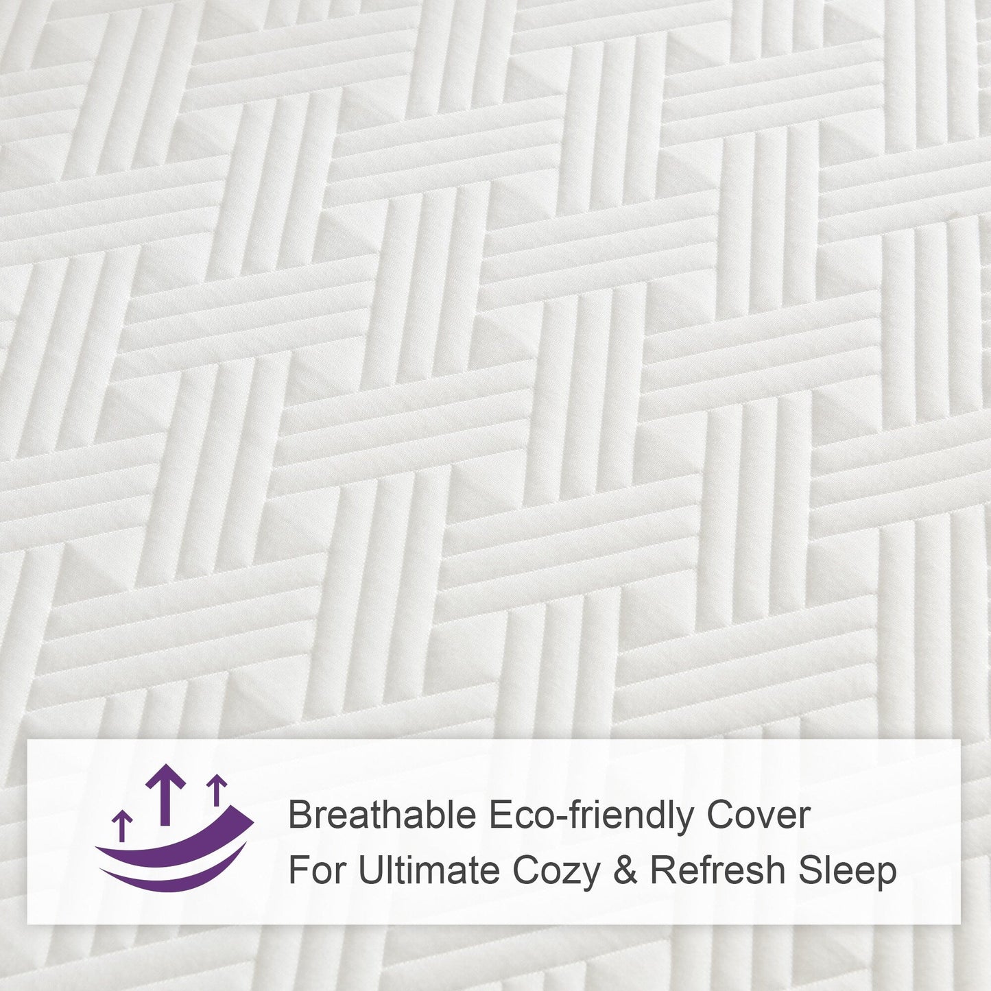 Stiku 10 Size Medium Plush Mattress Gel Memory Foam Bed-in-a-Box,Low Motion Transper
