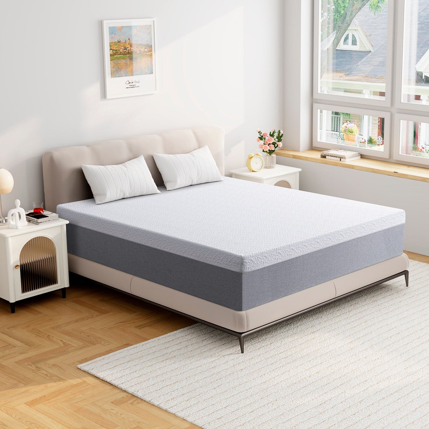 Stiku 12 inch Cooling Memory Foam Mattress for Good Sleep,Mattress in a box