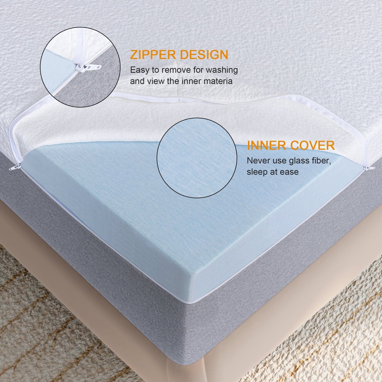 Stiku 12 inch Cooling Memory Foam Mattress for Good Sleep,Mattress in a box