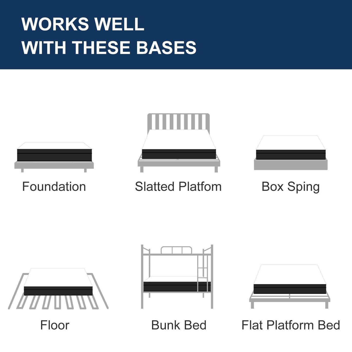 Stiku 12 inch Cooling Memory Foam Mattress for Good Sleep,Mattress in a box