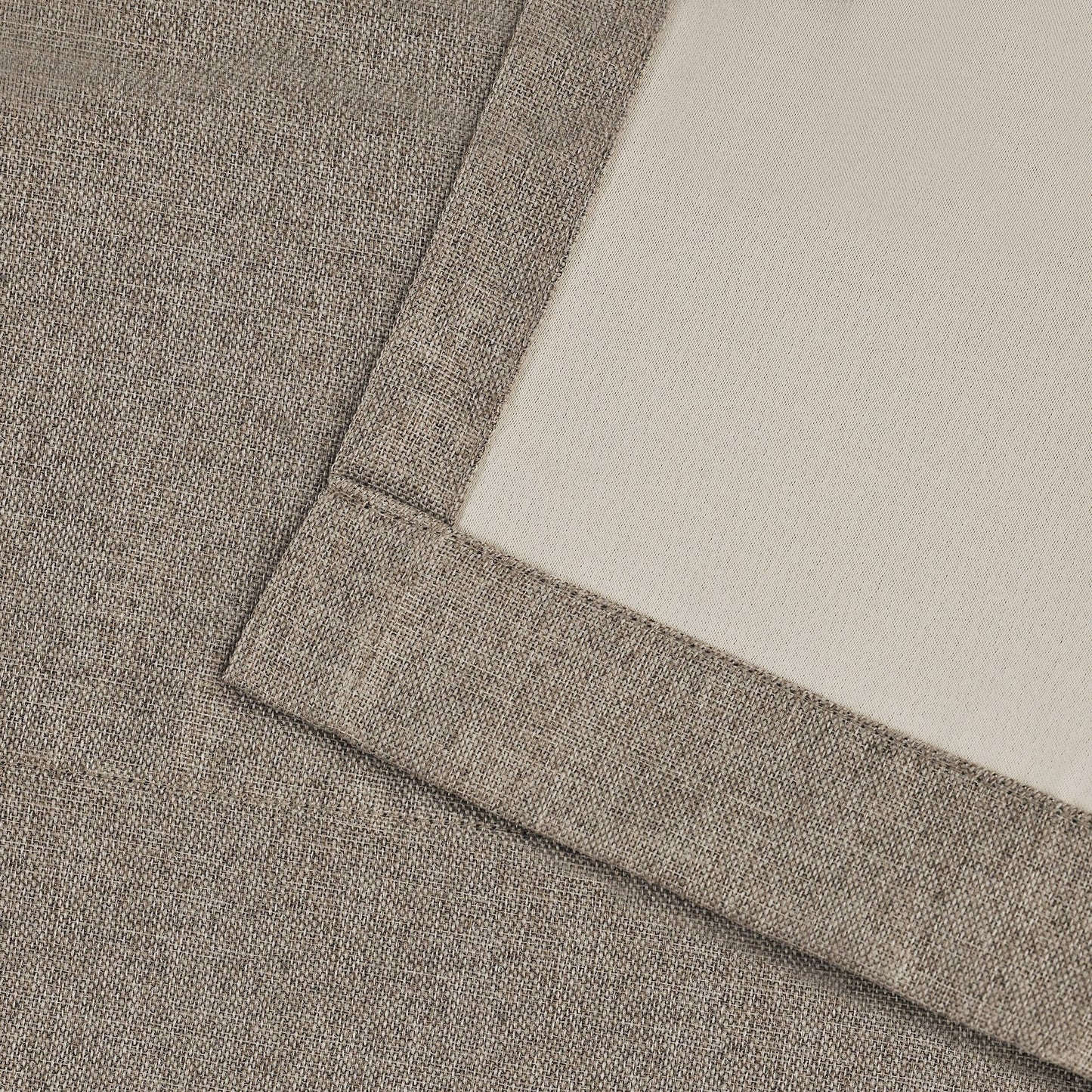 Superior Linen Washable Room Darkening Curtains, Set of 2 Panels