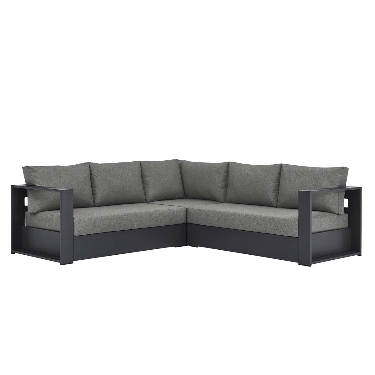 Tahoe Patio Aluminum 3-Piece Sectional Sofa Set