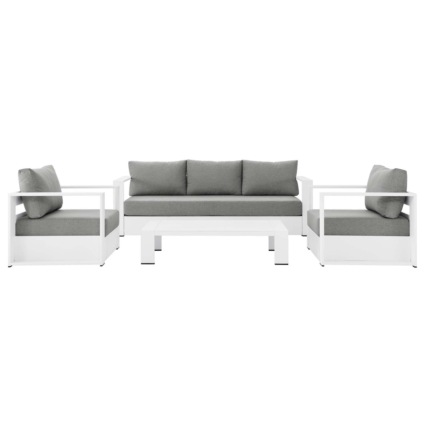 Tahoe Outdoor Aluminum 4-piece Conversation Set with Coffee Table