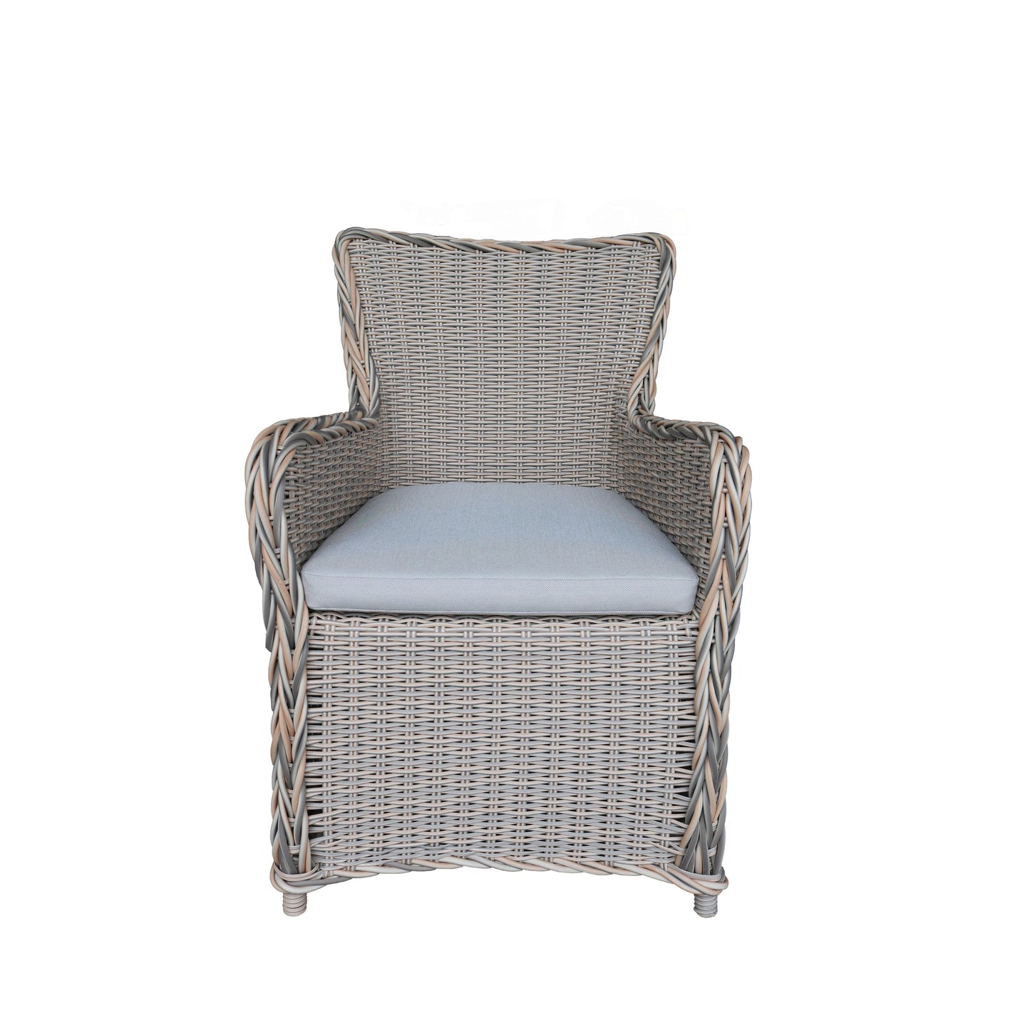 Teva Furniture Hawaii PE Wicker 3 Tone Grey/Off White/Beige Dining Set with Cushion
