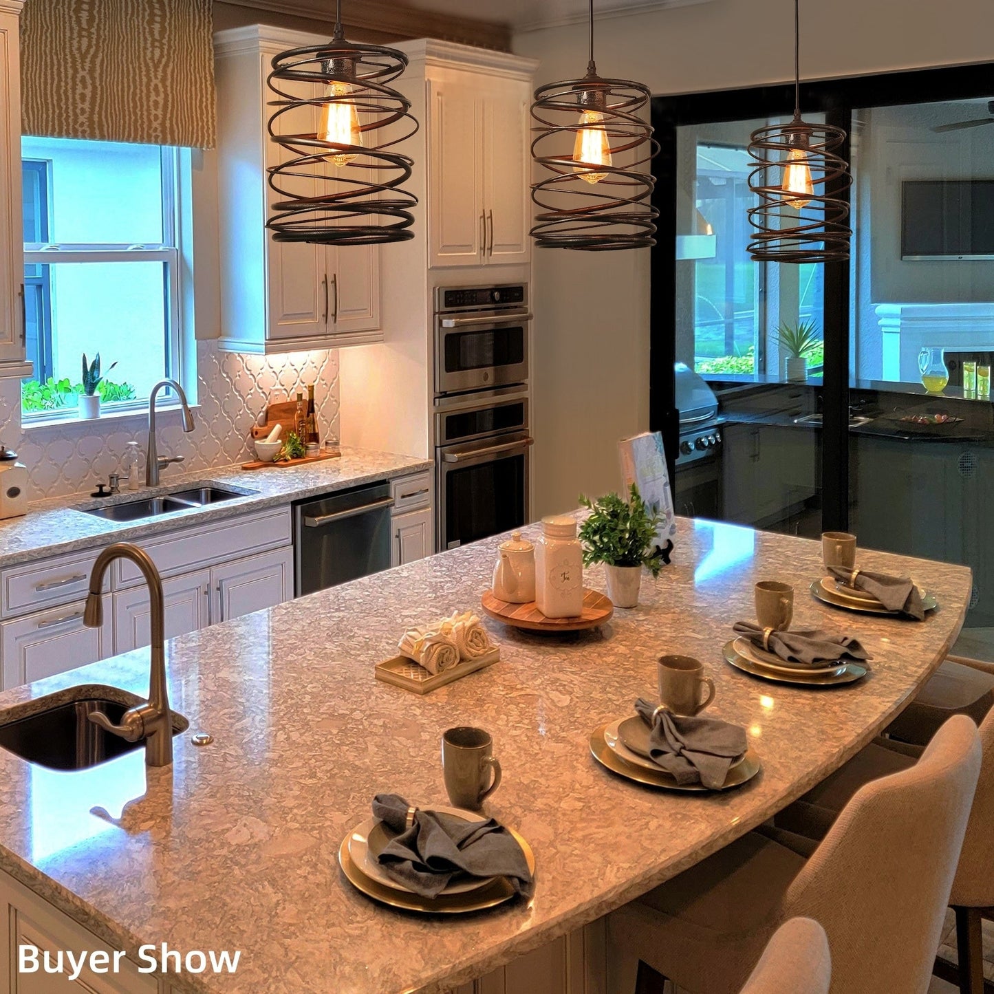 The Gray Barn Farmhouse 1-Light Pendant Light for the Kitchen Island Dining Room