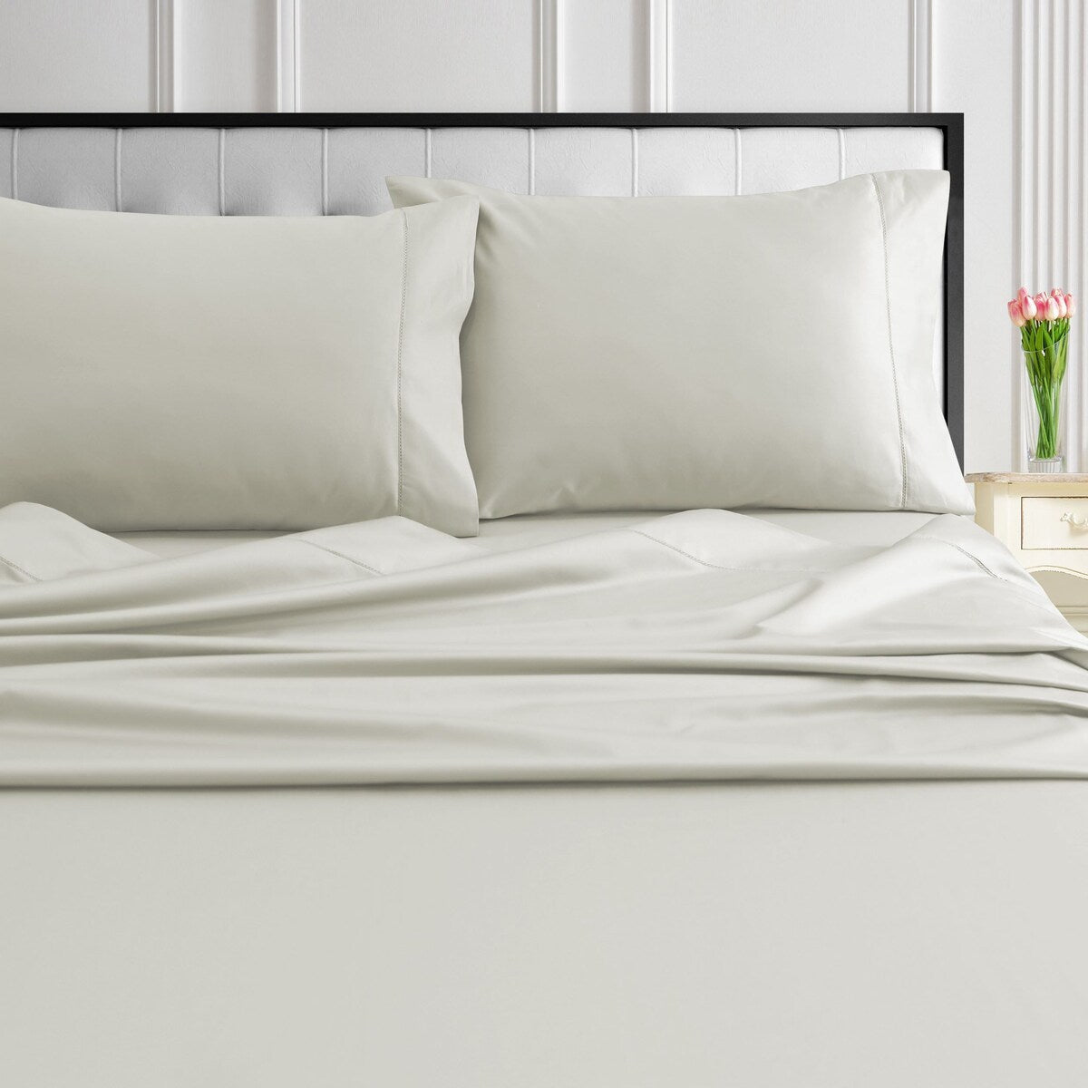 Tribeca Living 1000 Thread Count Egyptian Cotton Pillowcases(Set of 2)