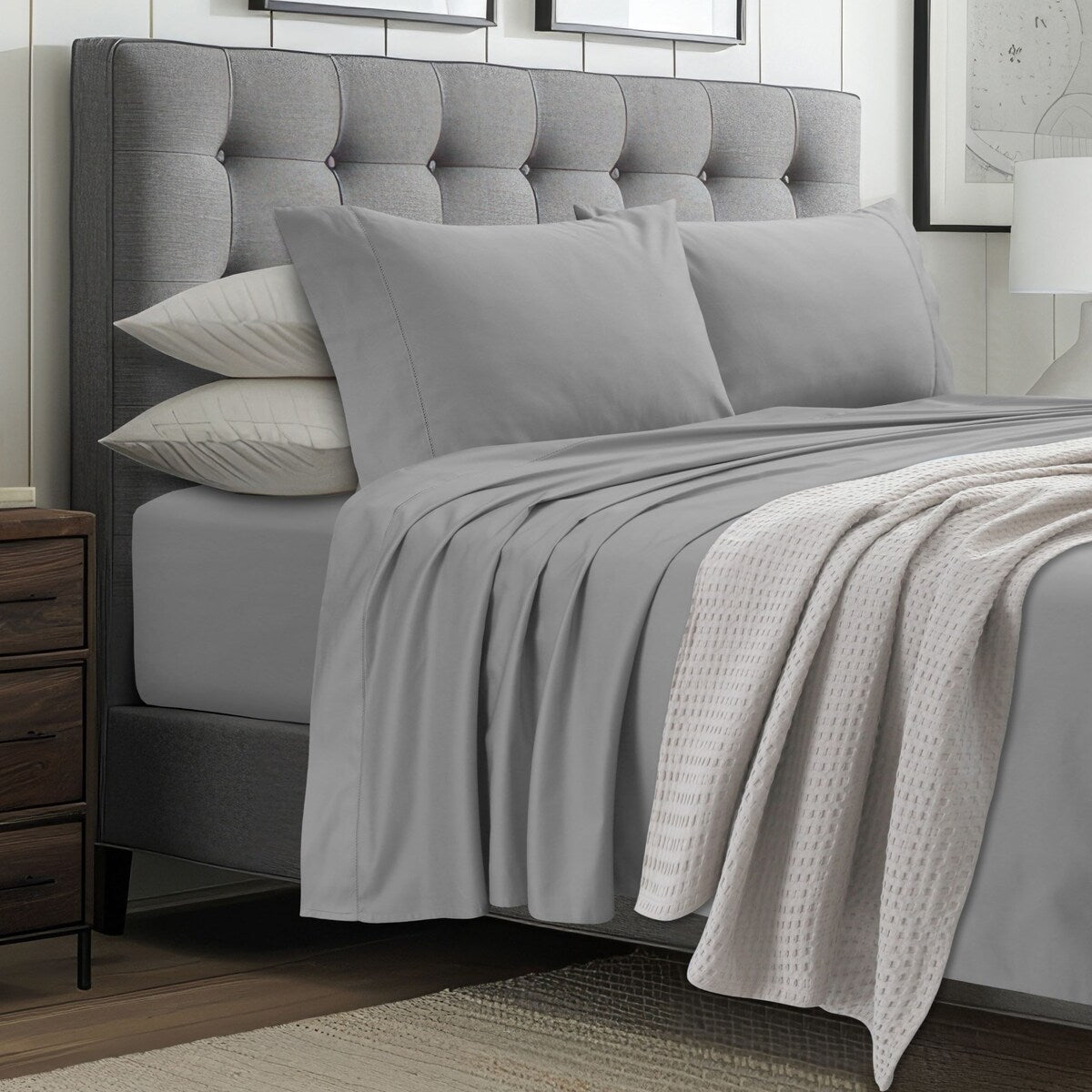 Tribeca Living 1000 Thread Count Egyptian Cotton Pillowcases(Set of 2)