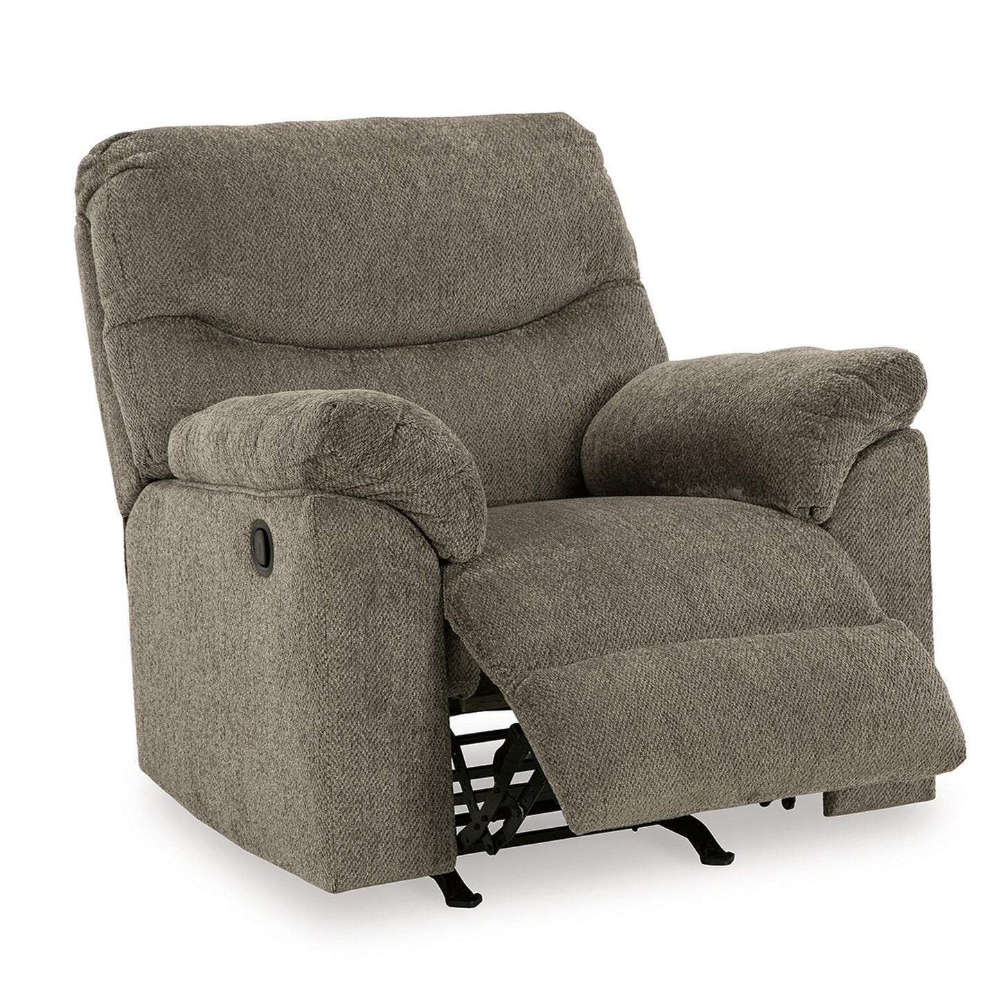 Tul Rocker Recliner Chair, Poly Fiber Foam Fill, Putty Gray Polyester